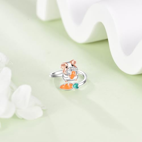 Bijoux animaux bague cochon de mer argent 925 durable - 2