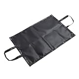 Luocute Estera Debajo de la Parrilla con Asa, Almohadilla de Parrilla Ignífuga Expandible de Silicona de Fibra de Vidrio, Bolsa para Transportar Leña, Adecuada para Acampar Al Aire Libre