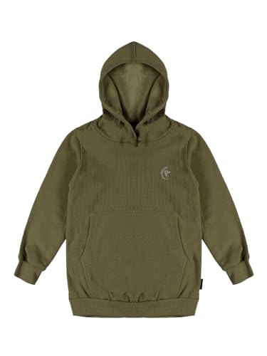 Image of KiddoPanti Unisex Solid Pullover Hooded Fleece Sweatshrit | Cotton Poly Fleece Fabric | Waist Length, Full Sleeve Hoodie | 2 Kangaroo Pockets | Winter Wear for Boys & Girls