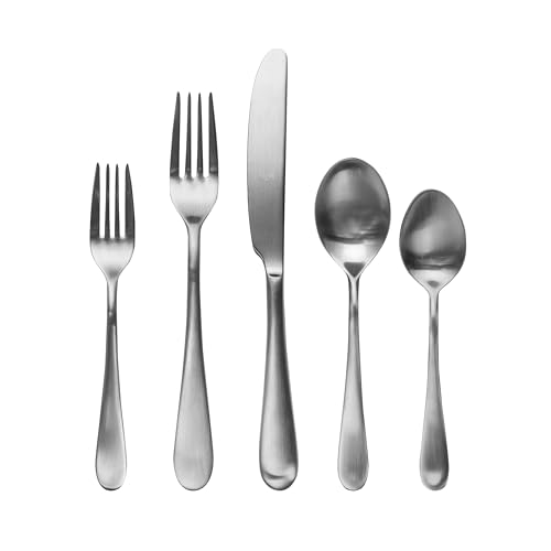 Mepra 104222005 Natura Ice 5 Piece Place Setting, Brushed Stainless Steel