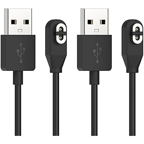 YUANHOT 2 Pack Charging Cable Replacement for AfterShokz Aeropex AS800 / Shokz OpenRun Pro/OpenRun/OpenRun Mini/OpenComm, Magnetic USB Charger Cord for AfterShokz Aeropex Bone Conduction Headphones Cover