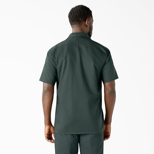 Image of Dickies Men's Short Sleeve Work Shirt - Durable Twill Button Down Shirts for Men, Lightweight Uniform for Daily Wear