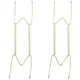 Support mural pour assiettes suspendues – sa forme en w épurée et moderne apporte une touche d'élégance à votre cuisine ; installation facile, présentoir pour assiettes