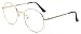 Outray Retro Round Metal Clear Lens Glasses 2136c2 Gold Frame
