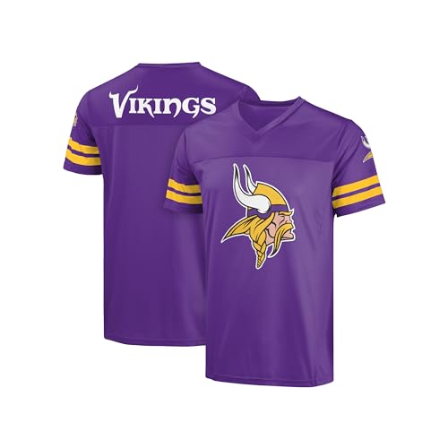 FOCO NFL Womens Officially Licensed Primary Logo Game Day Team Jersey (Small Minnesota Vikings - Purple)
