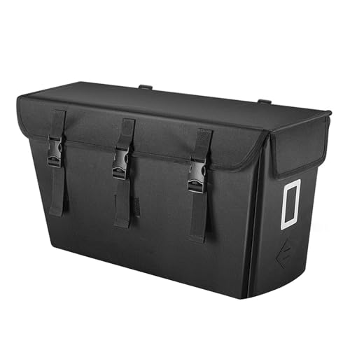 Sac de vélo E Noir de 23L pour porte-bagages arrière grande capacité