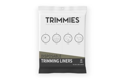 Trimmies Disposable Beard Hair Catcher for Men - Sink Cover for Shaving & Trimming, Beard Bib Sub, Best Gifts for Men, Men's Grooming, Non-Stick Adhesives