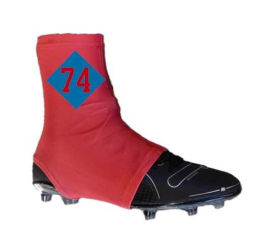 Diamond Series Custom Sports Cleat Covers Spats - 12 Colors - Choose Your Numbers/Initials - Youth and Adult Sizes4