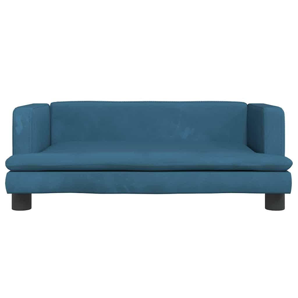 Cuccia per cani in velluto con materasso morbido, cestino antiscivolo, cuscino lavabile, delicato sulle articolazioni, per cuccioli, anziani e artrosi, colore: blu, 80 x 45 x 30 cm