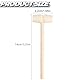 Mini DIY Holzhammer Werkzeug, Holz Krabben Hammer, Mini Holzhammer Mallet Stampfen Spielzeug Schlagen, Schlägel Holz Hammer Pädagogisches Spielzeug für Jungen Mädchen Kinder, 8 Stück
