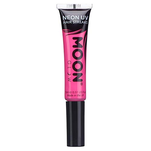Moon Glow - Blacklight Neon Hair Mascara Color Streaks 0.51oz Pink  Glows brightly under Blacklights/UV Lighting!