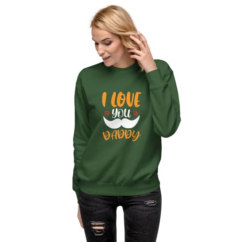 Sweatshirt I Love You Dad idéal pour les moments de détente en famille