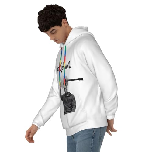 Jack Music Johnson Men's Hoodies Long Sleeve Sweatshirt Drawstring Print Pullover Sweatshirt With Pocket3