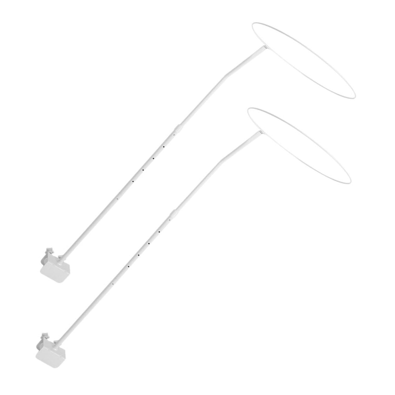 ULTECHNOVO Soporte para Mosquitero de Cuna, 2 Juegos, Hierro Resistente, Clip Doble y Ajuste Fácil, Adecuado para Habitaciones Infantiles y Camping