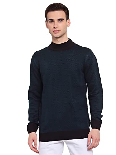 Image of Style Quotient Men Brown & Beige Chevron Pullover