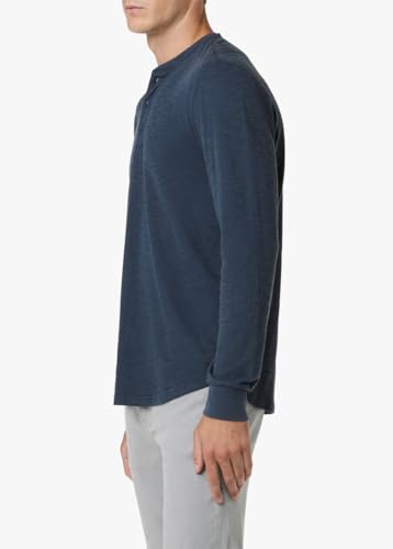 Joe's Jeans Men's Dwight Double-Face Henley Vintage Navy L3