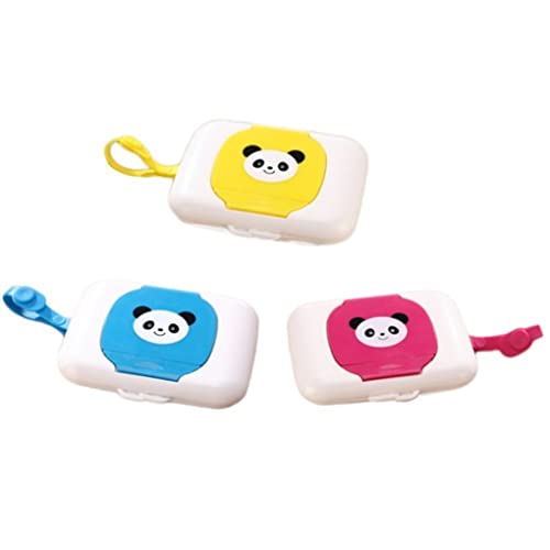 Sraeriot Tenedor portátil de toallitas Bebé Reutilizable Handy Tejido húmedo Dispensador del dispensador de Almacenamiento para Viajes al Aire Libre 3 unids, Ropa para bebés/Accesorios (0-2 años)