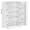 Yaheetechkitchenpantrystoragecabinet41pantrycabinetswithdoorsand6adjustableshelvesfreestandingpantrycupboardforkitchendiningroomlivingroomsmallplacewhite  Urban Country Home Decor Yaheetech kitchen pantry storage cabinet 41 pantry cabinets with doors and 6 adjustable shelves freestanding pantry cupboard for kitchen dining room living room small place white  urban country home decor