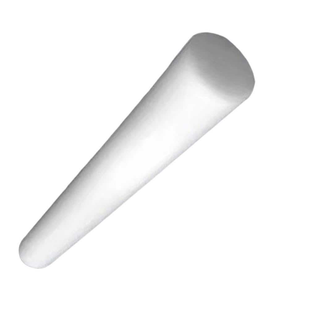 2 Stück schwarz/weiße POM-Kunststoffstäbe, hochfeste Polyoxymethylenstangen for bewegliche Teile, Länge 500 mm(WHITE,25mm)