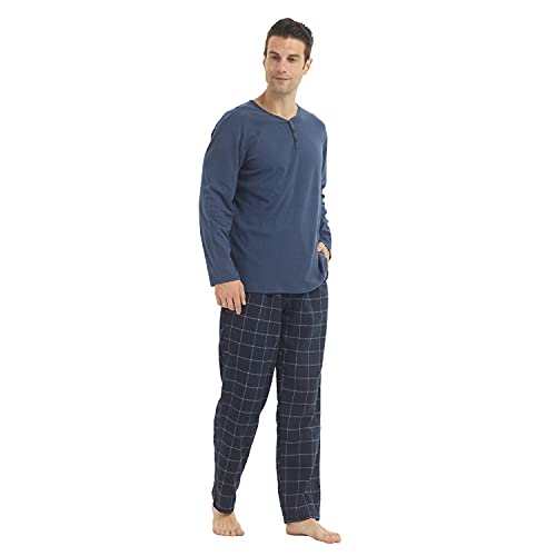 LANBAOSI-Conjunto-de-ropa-de-salon-termica-Henley-Camisas-de-manga-larga-Top-y-franela-a-cuadros-Pijamas-de-microfibra-ropa-de-dormir-conjuntos-de-pijamas-calidos LANBAOSI-Conjunto-de-ropa-de-salon-termica-Henley-Camisas-de-manga-larga-Top-y-franela-a-cuadros-Pijamas-de-microfibra-ropa-de-dormir-conjuntos-de-pijamas-calidos