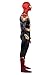 Jazwares Marvel Adult Integrated Spider-Man Deluxe Zentai Suit - Spandex Jumpsuit with Mask with Plastic Eyes - Iron Spider Man Large