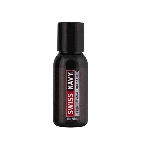 SWISS NAVYPremium Anal Lubricant - 1 oz - Long-Lasting, Silicone-Based Formula - Natural Clove Fragrance - Condom Safe