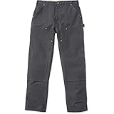 Carhartt Men's Double Front Duck Utility Work Dungaree B01,Gravel,32Wx32L