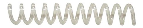 Spiral Binding Coils 8mm x 305mm (5/16 x 12-inch) 4:1 [pk of 100] Color: Clear (Transparent)