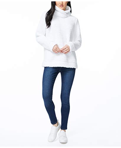 Nautica Women's Mock Neck Sherpa Sweater2