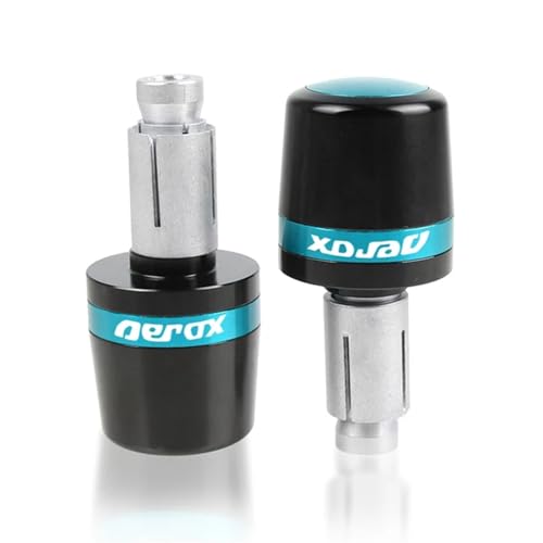 XIAOYANparts 7/8'' 22MM Motorrad Lenker Griffe Griff Bar Kappe End Stecker Für Yamaha NVX155 AEROX155 NVX AEROX 155(Light Blue)