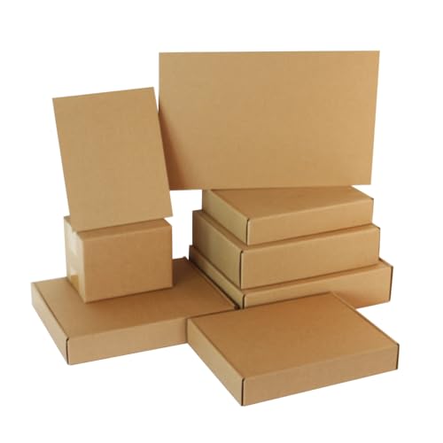 Image of 30 Packs 7x5x5 Shipping Boxes for Small Business, Corrugated Cardboard Boxes Bulk for Shipping Packing Mailing