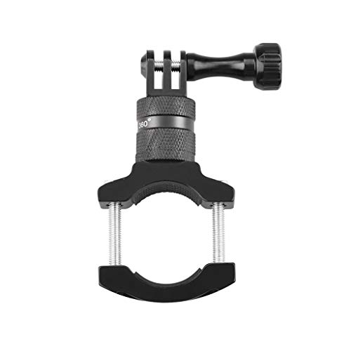 Fahrradlenker Aluminium Clip Halterung für Osmo Action geeignet (Schwarz)