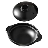 VALICLUD Cerámica Resistente Altas Temperaturas para Personas Cazuela para Guisos Sopas y Arroz Base Plana para Cocción Rápida y de Gas para Reuniones Familiares y Fiestas