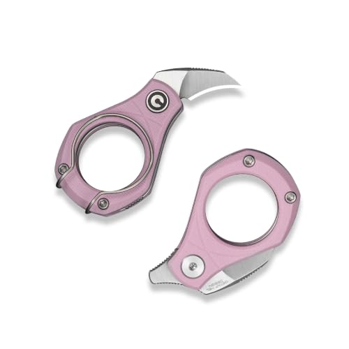 Image of CIVIVI Pyrus EDC Pink Folding Knife Box Cutter (1 Piece), Gift for Women | Sliding switch lock, Razor-sharp, Gift for Valentine's, Mother's Day, Anniversary & stocking stuffers