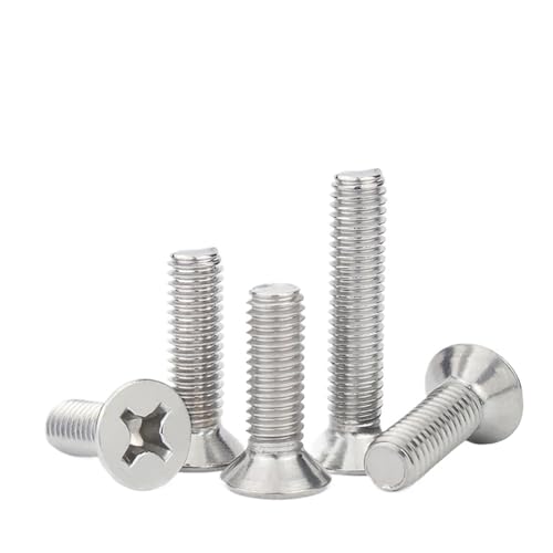 YCPIN(小さな店) 10個/ロット クロスフラット皿頭ネジボルト M3 M3.5 M4 M5 M6 M8 M10 304ステンレス鋼 GB819(40mm x10pcs,M8)