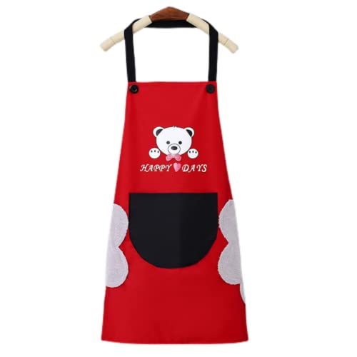 Image of Yindella Waterproof Kitchen Apron for Men, Women Kids - PVC Apron with Adjustable Neck Strap - Cooking, Dishwashing, Cleaning & Home Use, Durable, Oil-Proof & Stain-Resistant