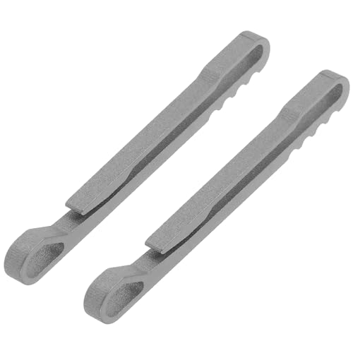 BESPORTBLE 2Pcs Titanium Alloy Carabiner Spring Snap Clips Keychain Keyring Bottle Opener