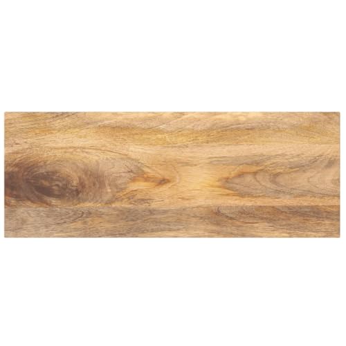 Mesa rectangular de 80 x 20 x 2,5 cm, accesorios de mesa de madera maciza de mango natural 2