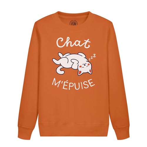 Sweatshirt enfant chat m'épuise une idée cadeau anniversaire originale