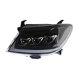 HTVTKRFGRL Faro principal Para Toyota VIGO 2012-2014 Luz Antiniebla Automática DRL Luz De Freno Intermitente Plug And Play Faro principal Eléctrico(L)
