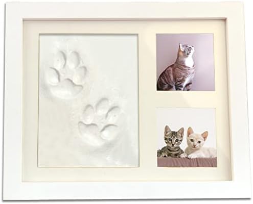 Amazon Active Coco 猫 足形キット 犬 にくきゅう 手形 粘土 肉球 型取り メモリアル グッズ フォトフレーム 木製 キット ペット 成長記録 ホワイト Active Coco メモリアル用品 通販