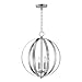 Maxim 10031OI Provident Metal Bands Sphere Pendant Ceiling Light, 4-Light 240 Total Watts, 19" H x 16" W, Oil Rubbed Bronze