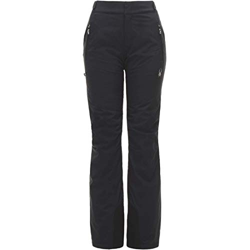 Spyder Women's Winner Gore-tex Ski Regular Fit Pants, Black/Black, 6-L