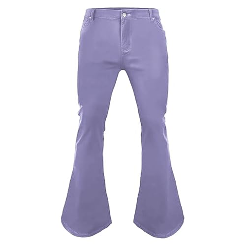 Bell Bottom Jeans for Men Retro White Causal Skinny Flared Zip 0ff Jeans Men Vintage Denim Pants for Mens2