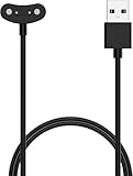 For TicWatch Atlas/Pro 5 Enduro/Pro 5/Pro 3 Ultra GPS/E3 スマートウォッチ 対応 充電ケーブル 充電器【KONXISA】USB充電 マグネット充電コード 高耐久 軽量 小さい 持ち運び便利(ブラック)
