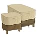 Classic Accessories Veranda Water-Resistant 32 Inch Rectangular Patio Ottoman/Side Table Cover, Outdoor Table Cover