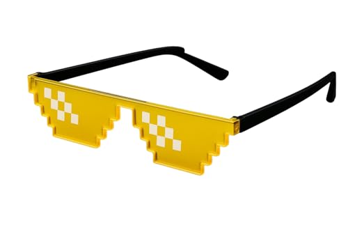 Image of Thug Life Sunglasses Pixel Gangsta Life Funny Novelty Shades