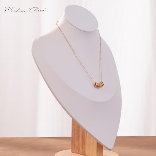 Milan Chiva Gold Pendant Necklace for Women 14K Dainty Charm Statement Chain Jewelry4