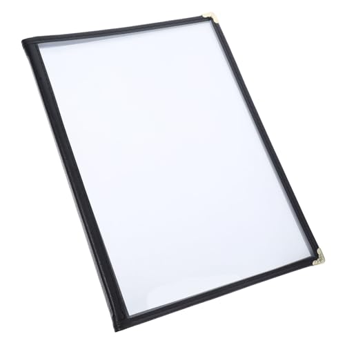 CATIEBYE Transparent Menu Display Holder Insert Pockets Restaurant Menu Book for Clear Visibility and Changes for Dining Establishments
