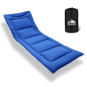 Cot Mattress for Camping – Extra Thick Camping Sleeping Pad for Outdoor, Soft Portable Cot Pad, Non-Slip Camping Mattress Pad (75”x30”) Camping Accessories